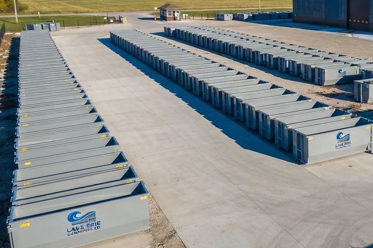 20 Yard roll-off dumpster from Lake Erie Dumpsters Co